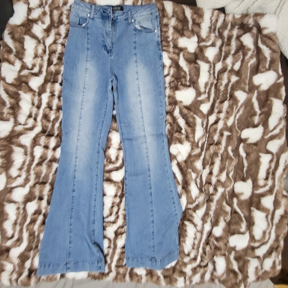 star denim flared bootcut jeans